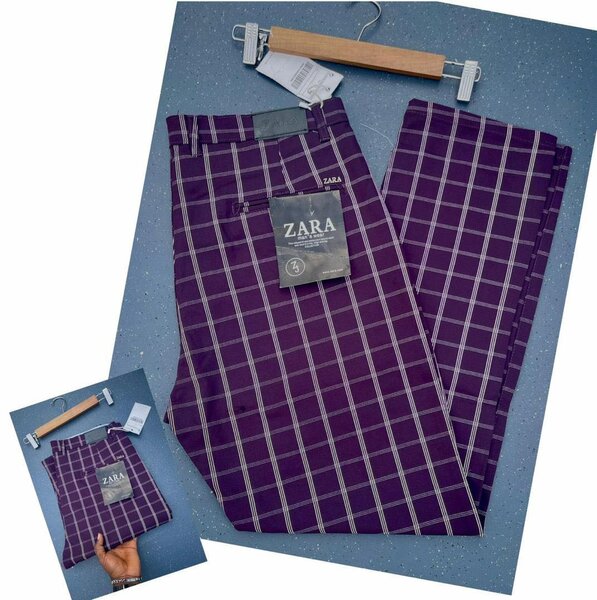 Pantalon tissu carreau