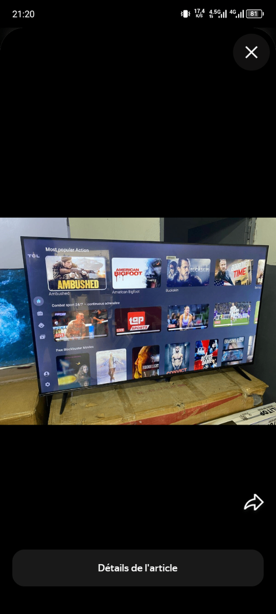 Téléviseur LED Smart