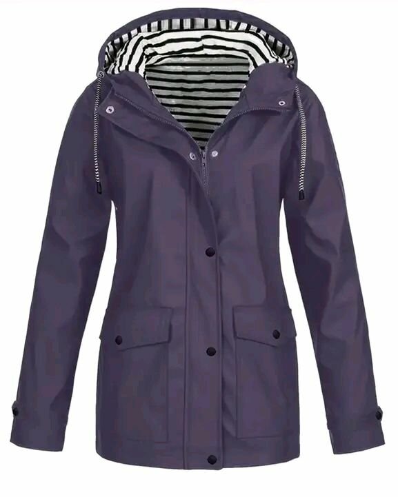 Imperméable à capuche femme