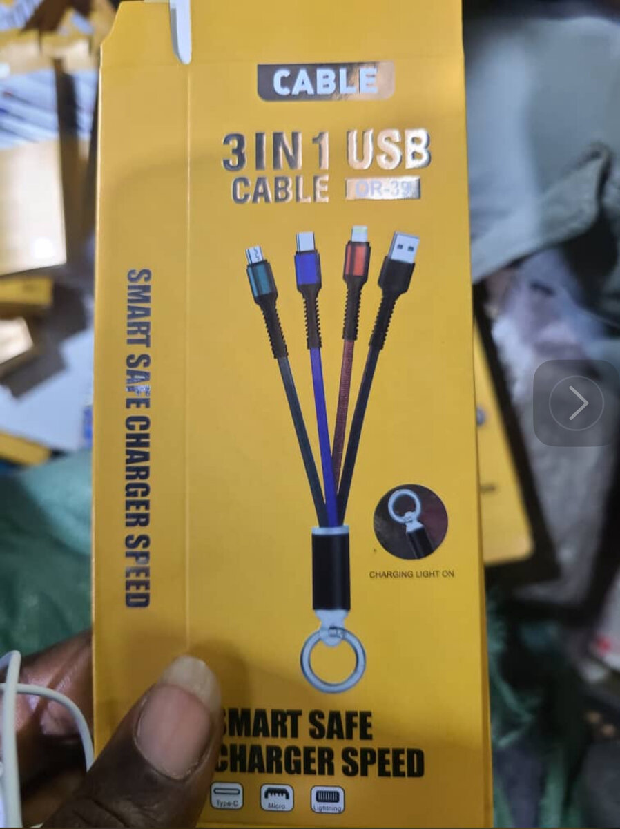 3 in 1 USB Charging Cable