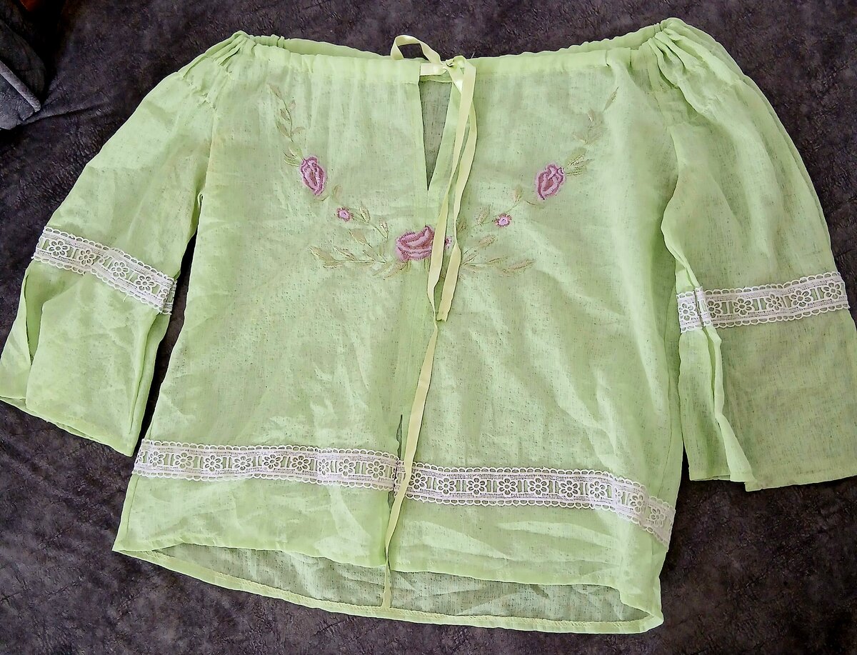 Blouse bohème brodée