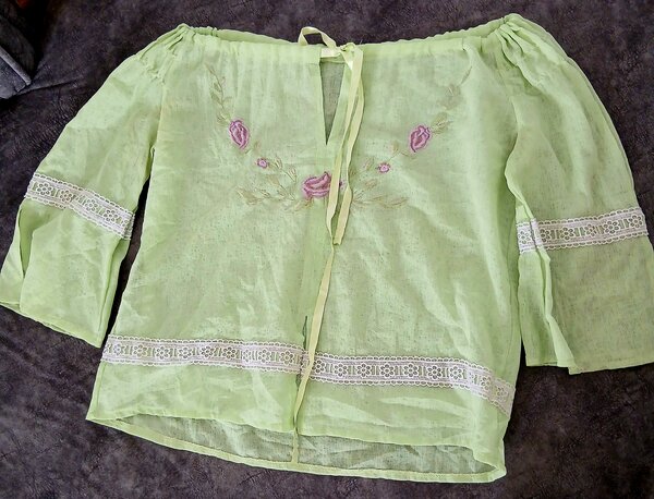 Blouse bohème brodée