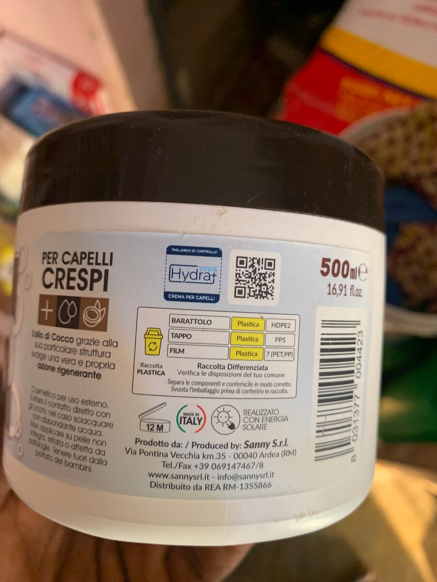 Crème hydratante cheveux VIVA Hydra+ 500ml