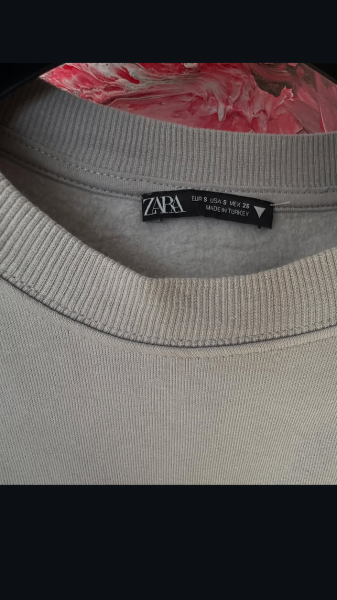 Zara Pull en Coton Beige