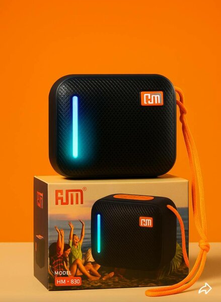 Enceinte Bluetooth lumineuse compacte