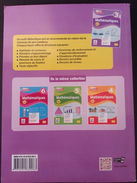 Cahier de Mathématiques 3e