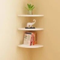 wall mounted floating corner shelve 1 pc