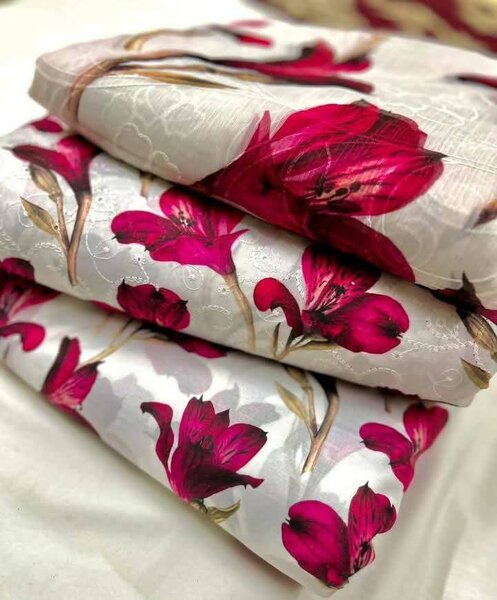 Printed lawn suit