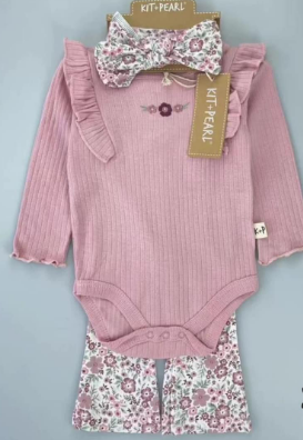K!T + PEARL 3-pc set, sizes 3-6 months 12 months