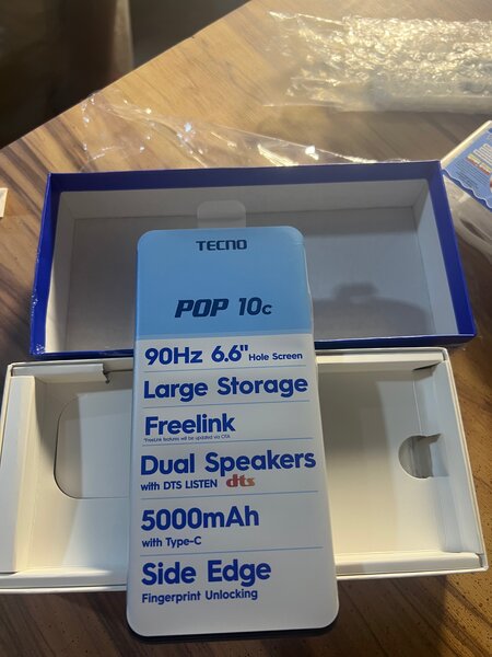 Tecno Pop 10c 6.6" 90Hz