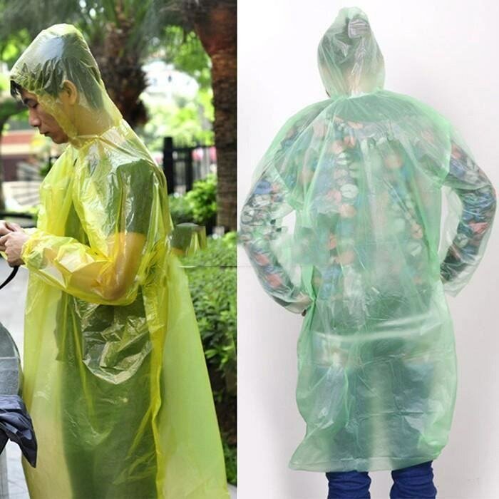 Poncho imperméable jetable