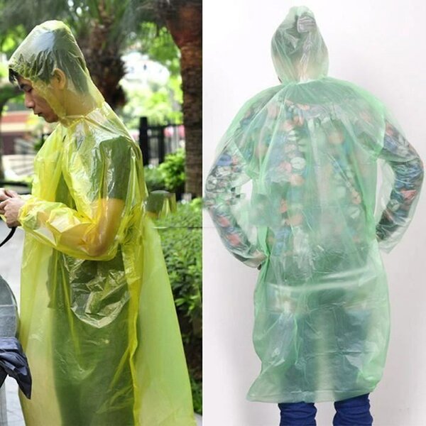 Poncho imperméable jetable