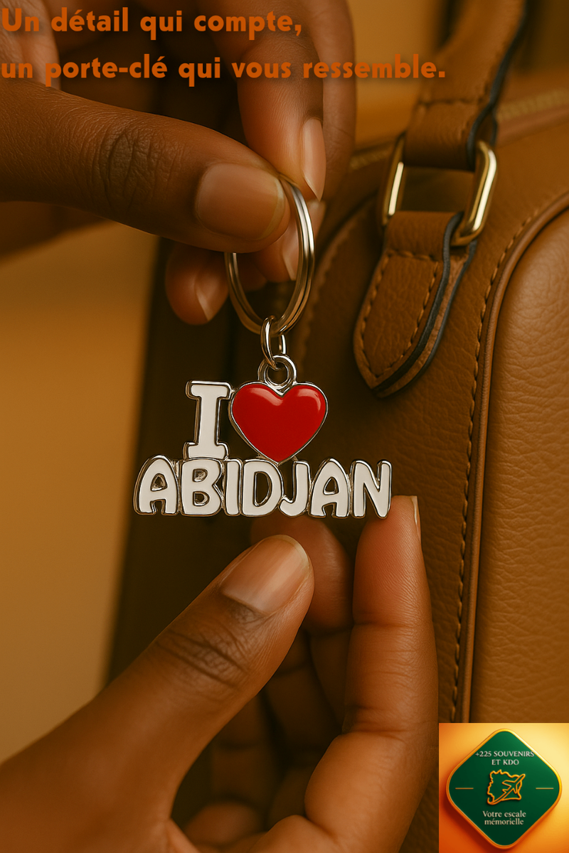 Porte-clés I ❤️ Abidjan