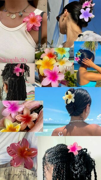 Barrettes tendance en fleur