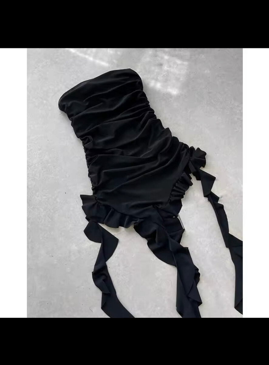 Robe élégante à volants