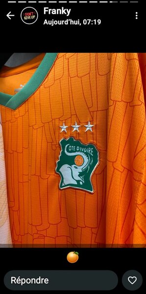Maillot Équipe Côte d'Ivoire