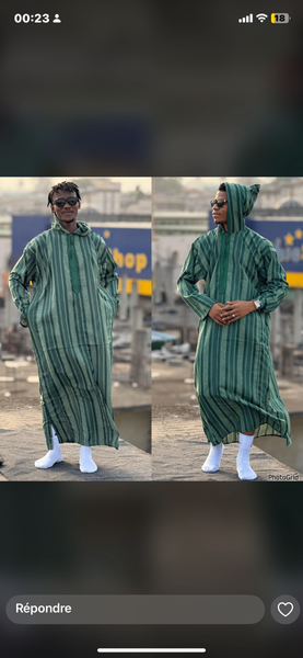 Boubou marocain en chapeau