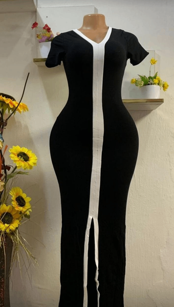 Robe Longue Élégante Noir