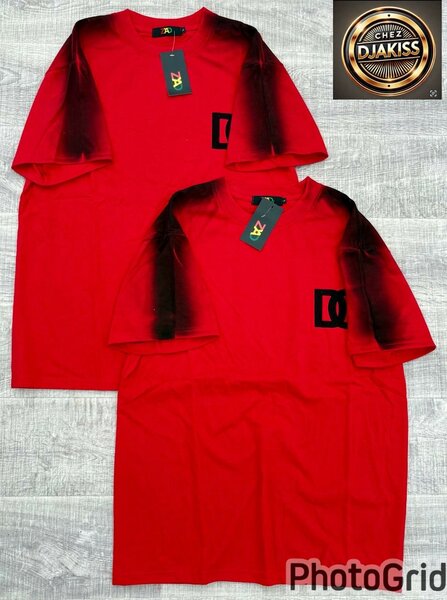 T-shirt rouge DC pour hommes