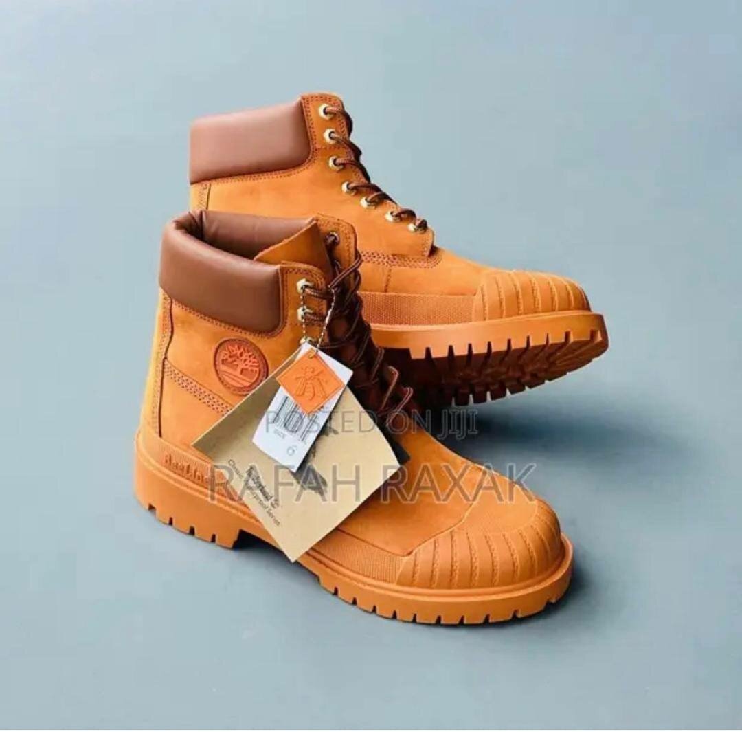 Bottes de Travail En Cuir