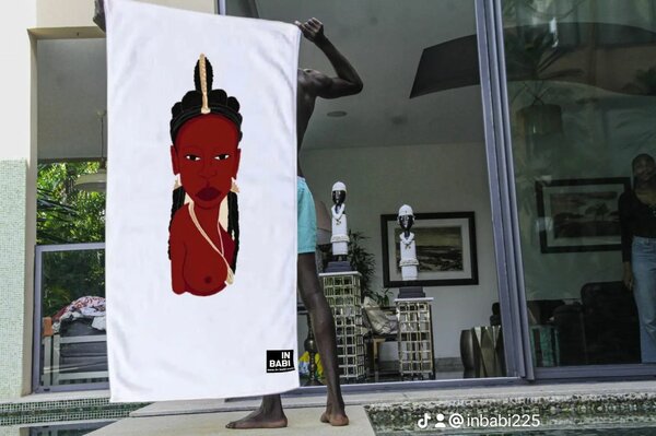 Serviette artistique "status''