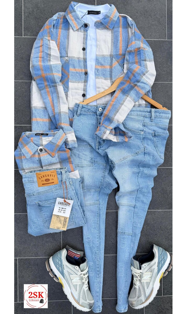 Ensemble Chemise et Jean Homme