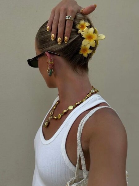 Pinces à cheveux fleurs colorées