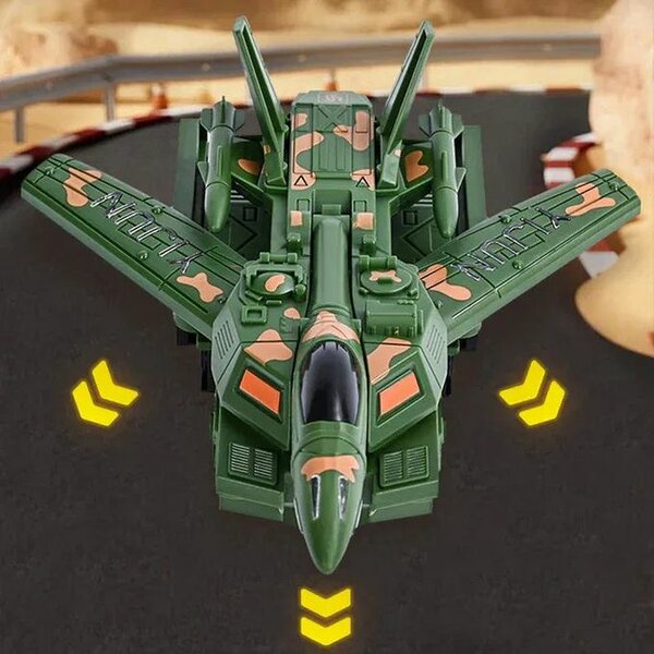 Avion Jouet Militaire Vert