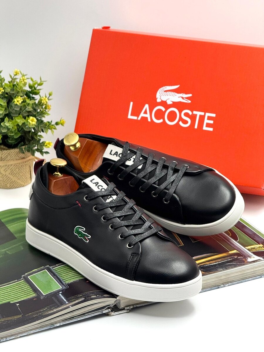 LACOSTE BLACK AND WHITE