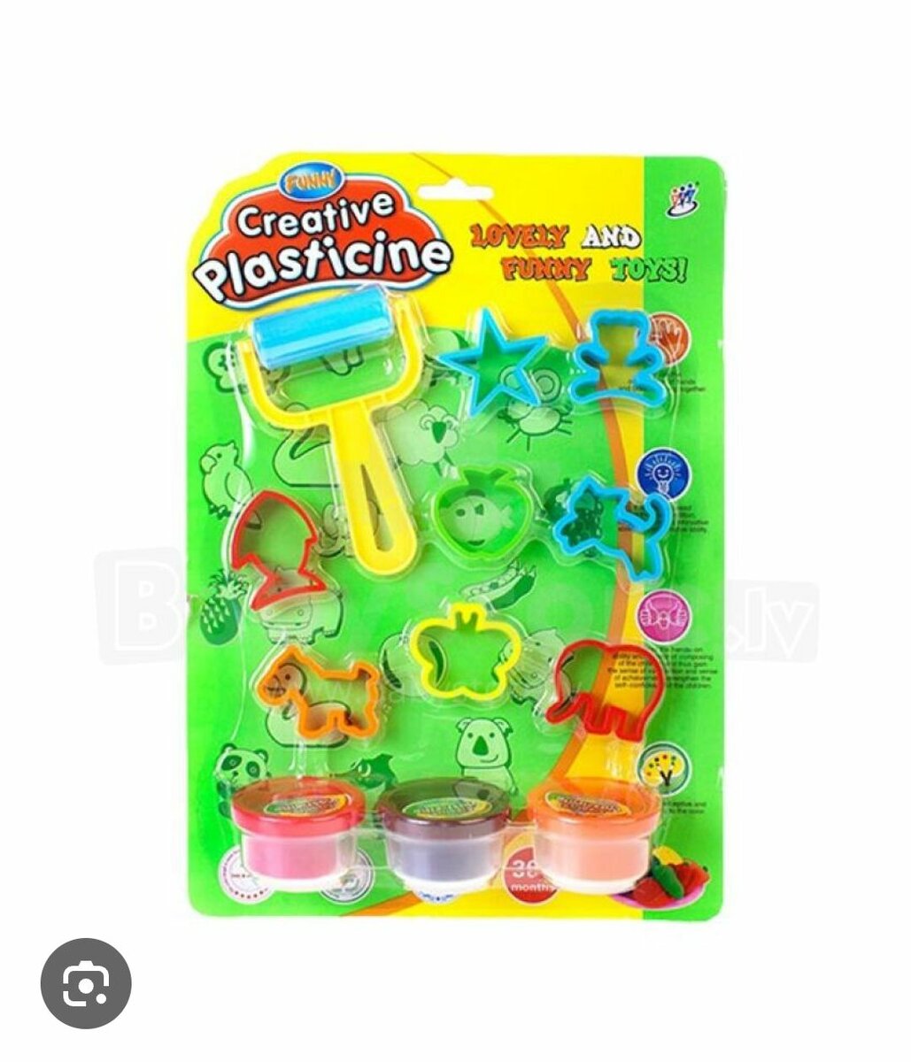 Ensemble de pâte à modeler coloré