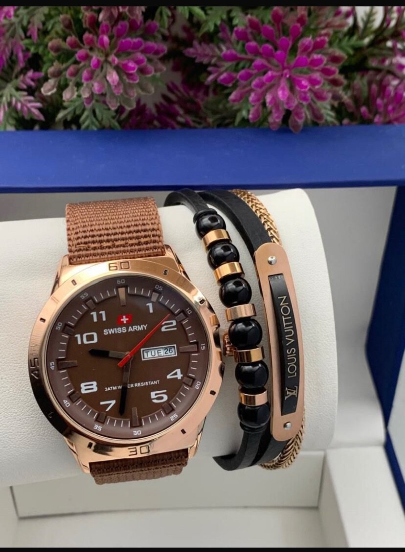 A watch and a bracelet