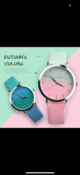 Women's Bracelet Watches Quartz Wrist Watch Retro Rainbow De