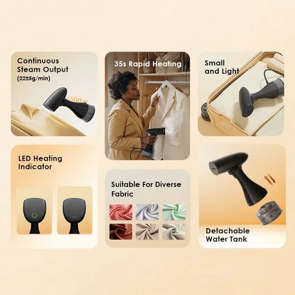 oraimo SmartSteamer 1500W Handheld Garment Steamer