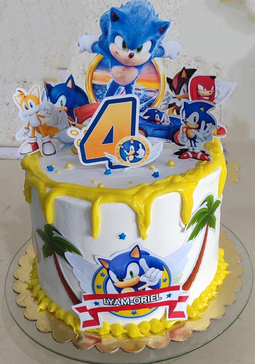 Gâteau Anniversaire Sonic