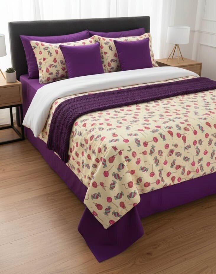 Parure de lit imprimée élégante