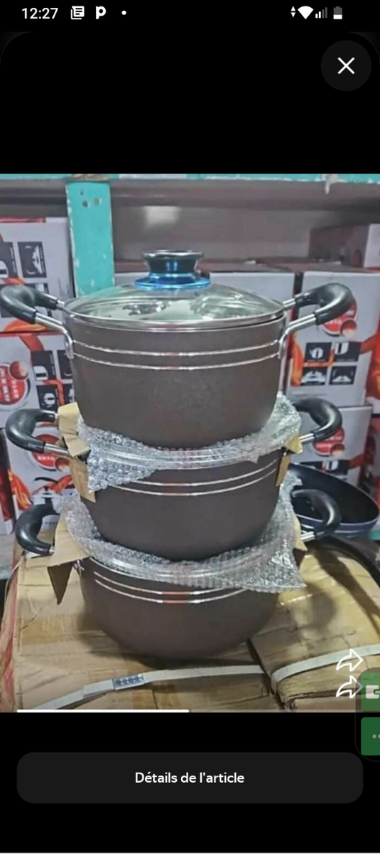 Ensemble de casseroles