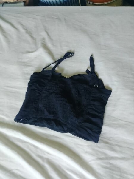 Top bustier noir élégant