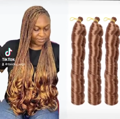 spiral curls for your braids