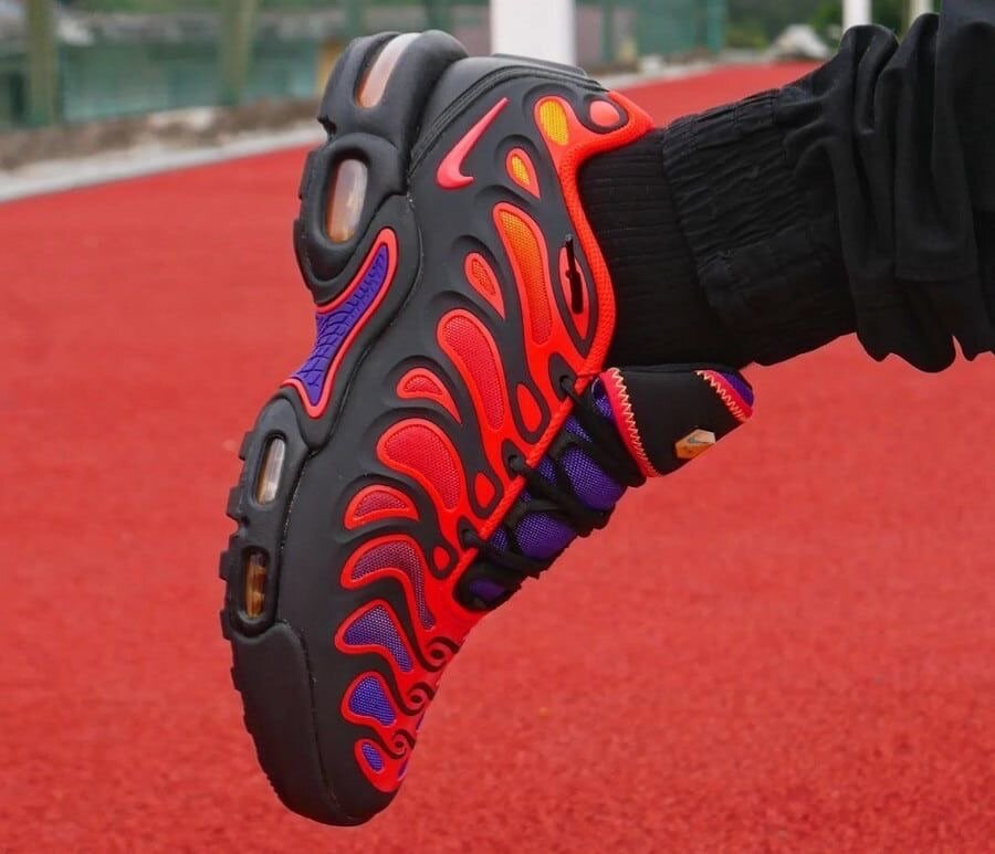 Vibrant Flame Sneakers