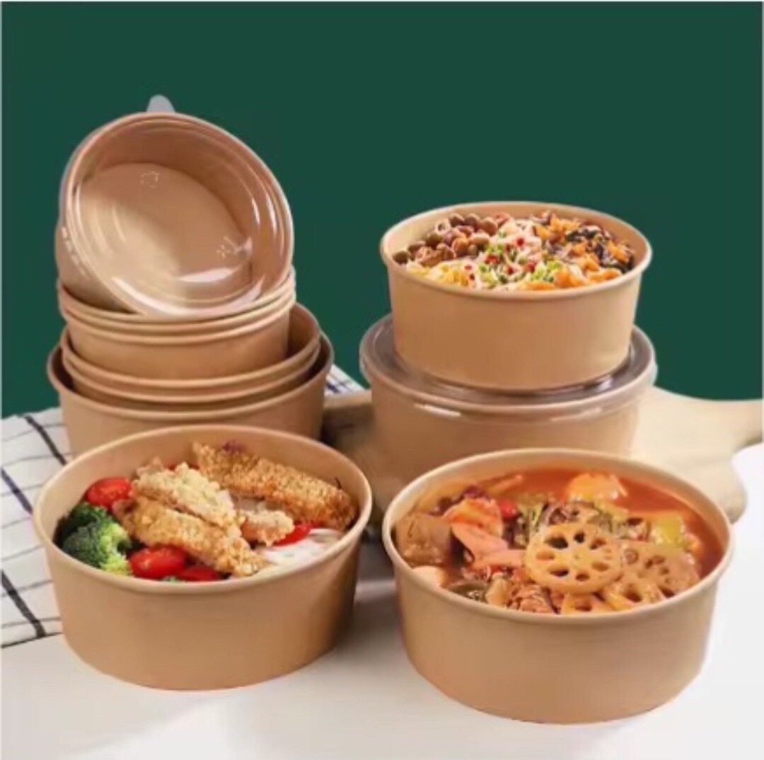 ECO KRAFT PAPER DISPOSABLE BOWLS