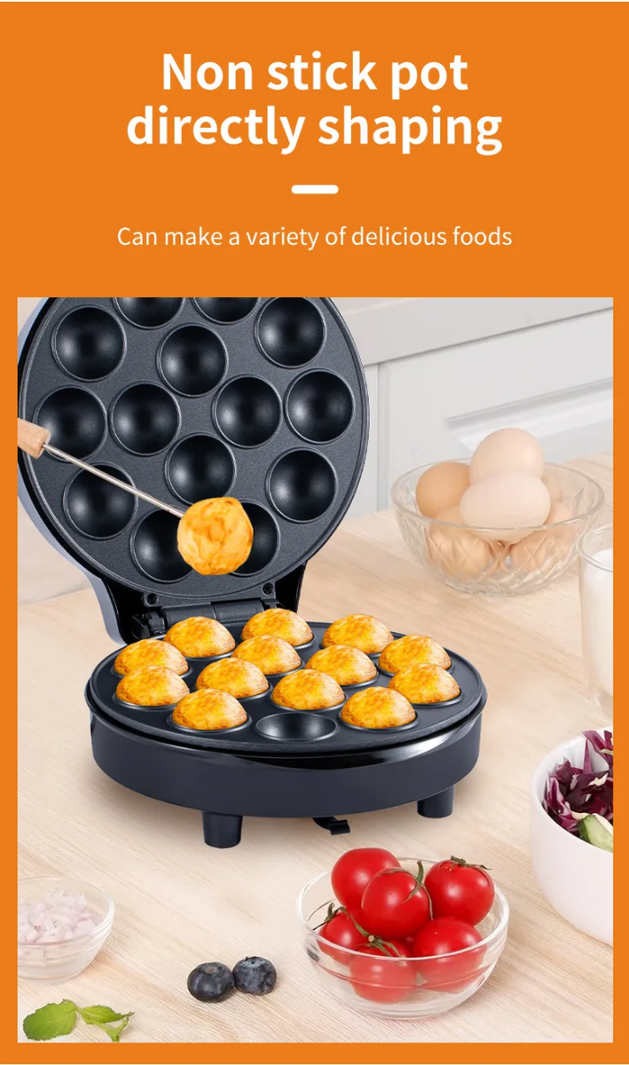 Appareil à cake pops antiadhésif