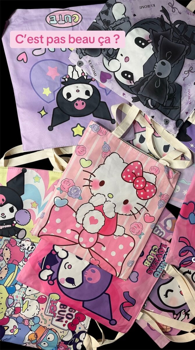 Sac Tissu Hello Kitty
