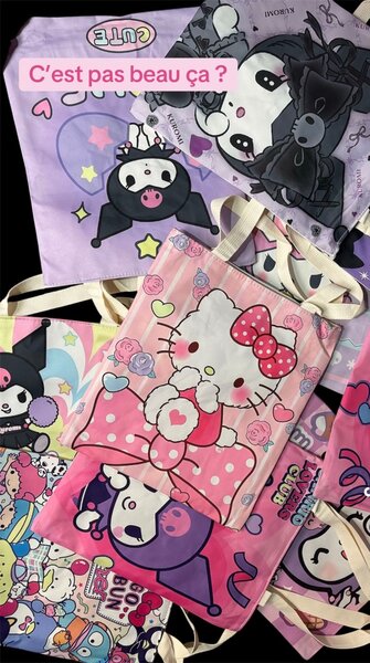 Sac Tissu Hello Kitty