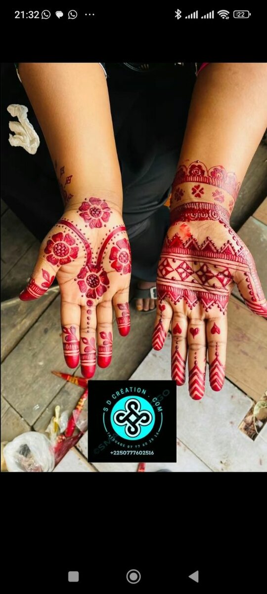 Superbes Designs de Mehndi