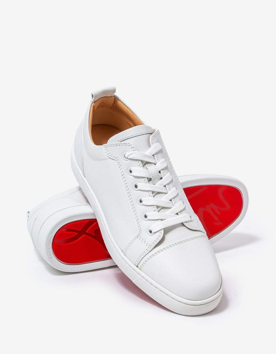 Louboutin blanches en cuir