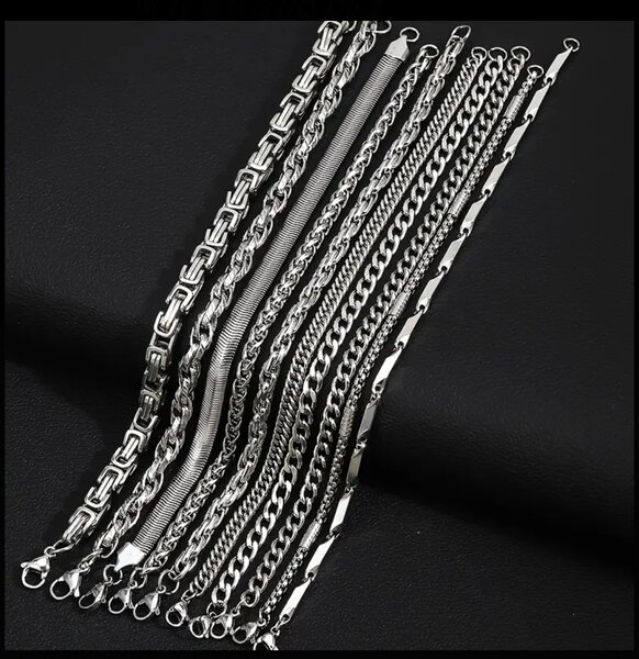 Bracelets en acier inoxydable