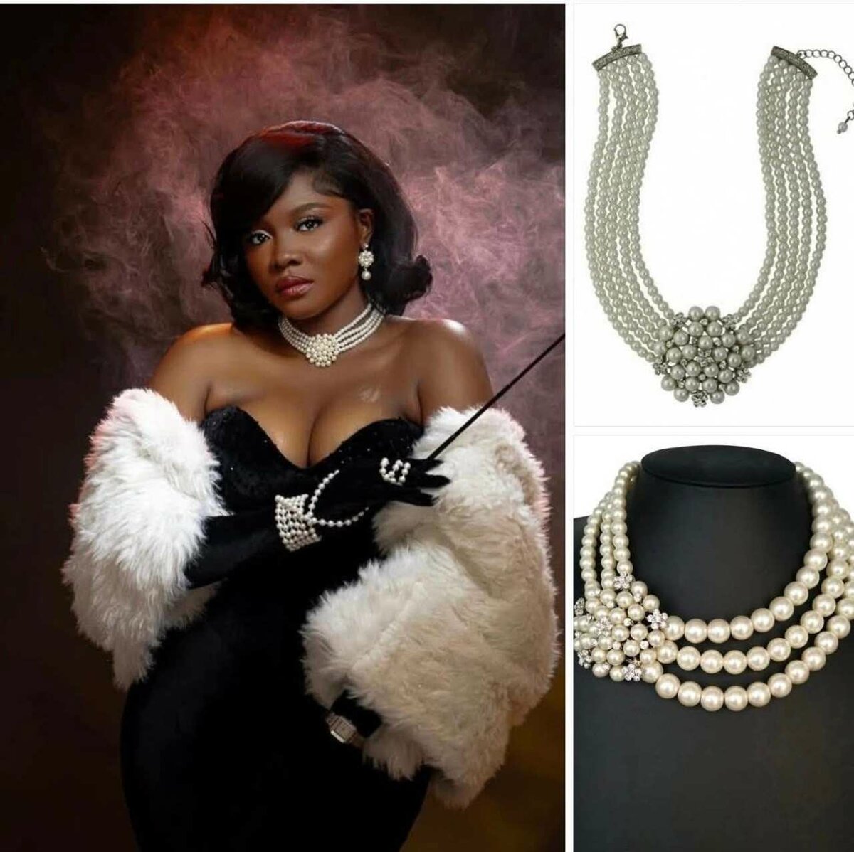 Collier en perles élégantes