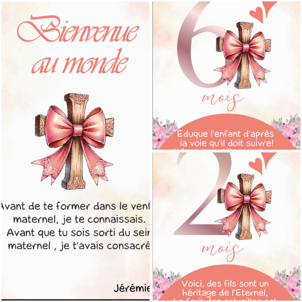 Cartes étapes bébé