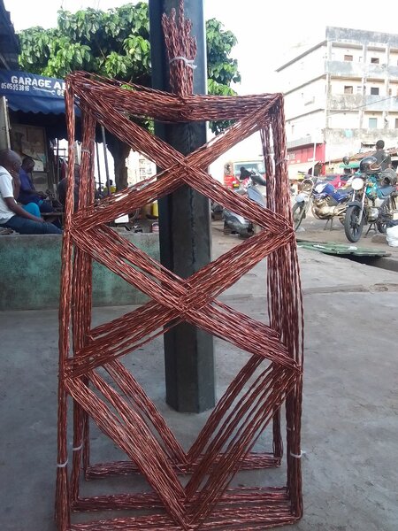 Antenne rectangulaire en cuivre