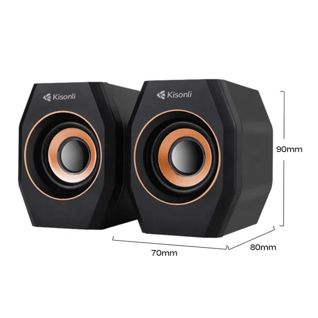 Kisonli A-101S High-Quality USB Speakers for PC - Premium